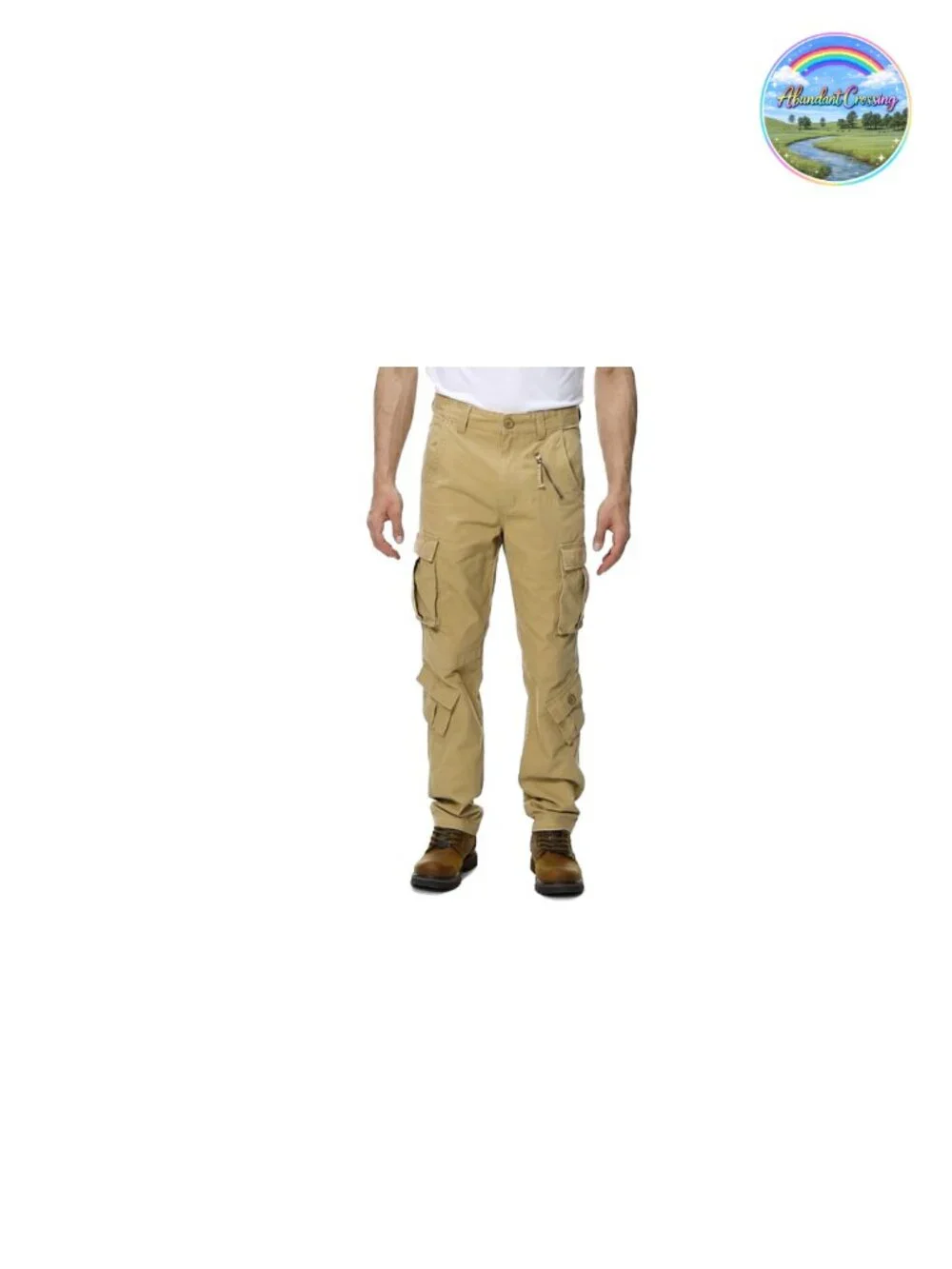 Men's Cargo Pants 8 Pockets Cotton Ripstop Tactical Work Joggers